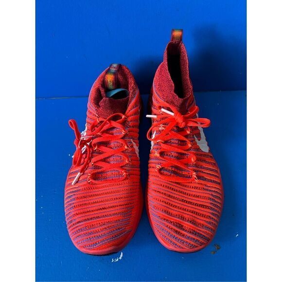 Nike Free Train Force Flyknit Mens Size 11.5 Shoes Athletic Running Sneakers Red - Picture 6 of 7